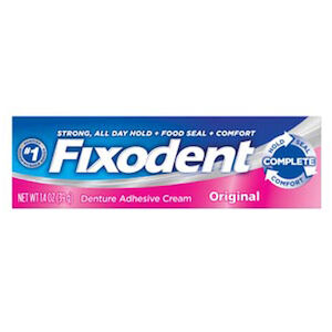 DENTURE ADH CREAM FIXODENT FREE 1.4oz